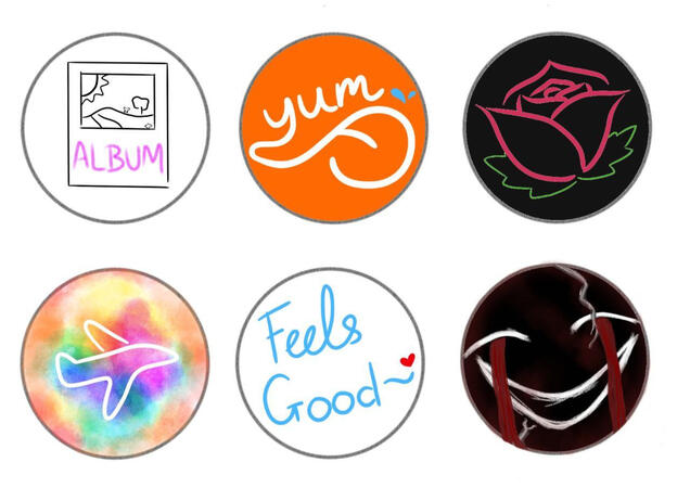 Instagram story highlight icons